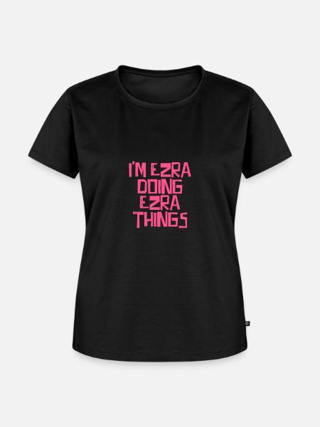 I'm Ezra doing Ezra things - Frauen Premium Bio T-Shirt - Schwarz