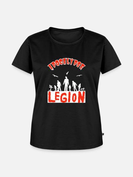"Apocalypse Legion", Horde-Zombies - Frauen Premium Bio T-Shirt - Schwarz