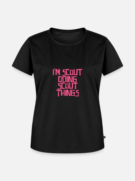 I'm Scout doing Scout things - Frauen Premium Bio T-Shirt - Schwarz