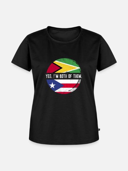 Guyana Flagge Guyanese Guyana - Frauen Premium Bio T-Shirt - Schwarz