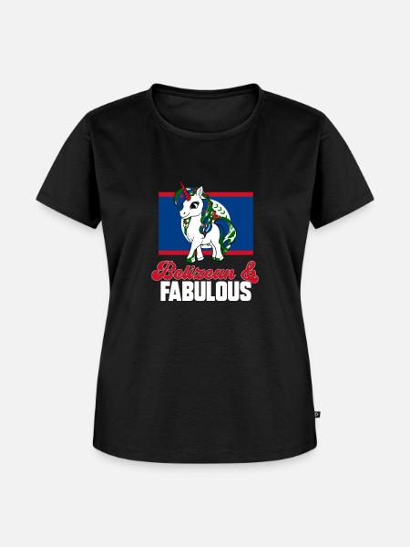 Belize Flagge Belizer - Frauen Premium Bio T-Shirt - Schwarz