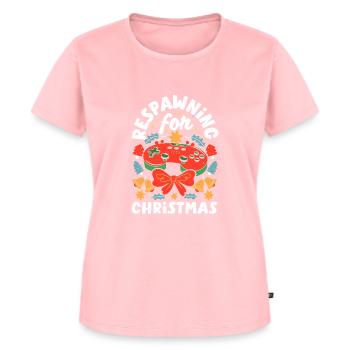 Mode inspirée du jeu Jeux sur le thème des Fêtes - T-shirt Premium bio Femme - rose - Devant - AI Model Female 172 dark (172cm)