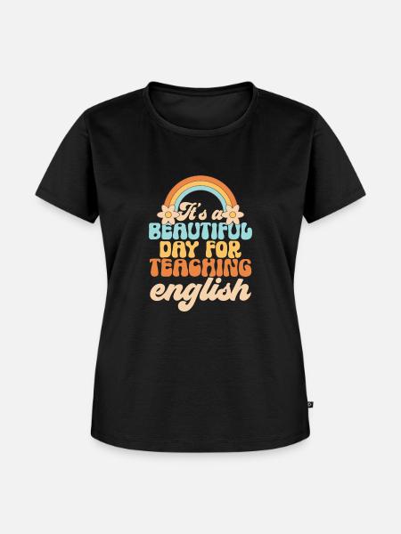 Lehrkraft Englisch Zweitsprache Fremdsprache - Frauen Premium Bio T-Shirt - Schwarz