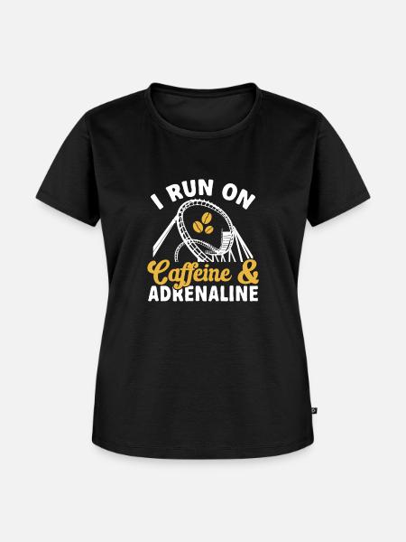 Achterbahn Rollercoaster Freizeitpark - Frauen Premium Bio T-Shirt - Schwarz