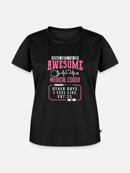 Medizinischer Kodierer Kodierfachkraft - Frauen Premium Bio T-Shirt - Schwarz