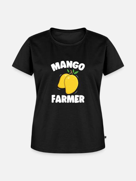 Mango Frucht Mango - Frauen Premium Bio T-Shirt - Schwarz