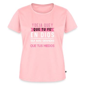 Camiseta Cristiana Para Mujer En Espanol Spanish - Women's Premium Organic T-shirt - rose - Front - AI Model Female 172 dark (172cm)