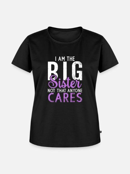 Big Sister Gift - Frauen Premium Bio T-Shirt - Schwarz