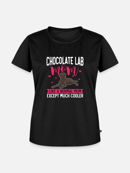 Chocolate Labrador Retriever Hund - Frauen Premium Bio T-Shirt - Schwarz