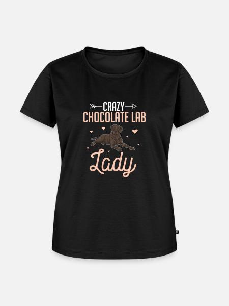 Chocolate Labrador Retriever Hund - Frauen Premium Bio T-Shirt - Schwarz