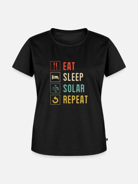 Solarmodul Solarenergie Solarstrom - Frauen Premium Bio T-Shirt - Schwarz