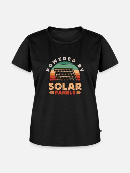 Solarmodul Solarenergie Solarstrom - Frauen Premium Bio T-Shirt - Schwarz