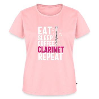 Joueur de clarinette pour fille Femmes Fille Drôle - T-shirt Premium bio Femme - rose - Devant - AI Model Female 172 dark (172cm)