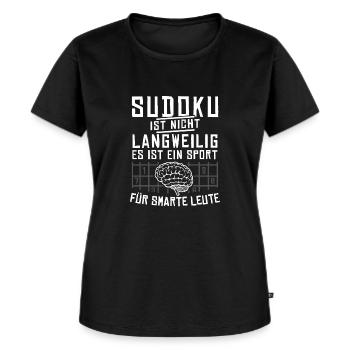 Sudoku ist für smarte Leute Sudokuspieler Geschenk - Frauen Premium Bio T-Shirt - Schwarz - Vorne - Selfina (174cm)