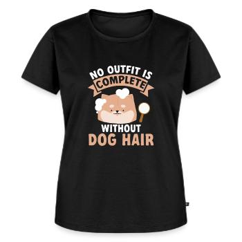 Salon de coiffure pour chiens - T-shirt Premium bio Femme - noir - Devant - Selfina (174cm)