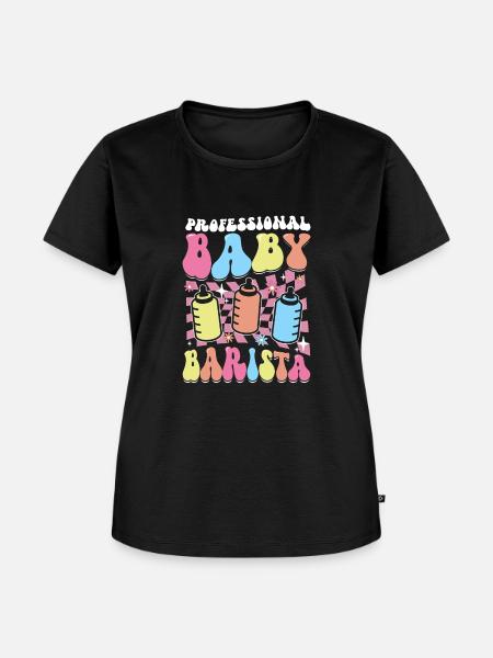 Krankenschwester Baby Entbindungsschwester - Frauen Premium Bio T-Shirt - Schwarz