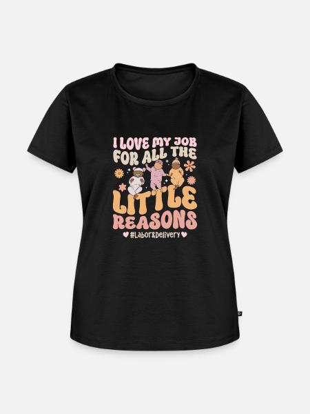 Krankenschwester Baby Entbindungsschwester - Frauen Premium Bio T-Shirt - Schwarz