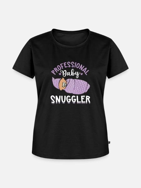 Krankenschwester Baby Entbindungsschwester - Frauen Premium Bio T-Shirt - Schwarz