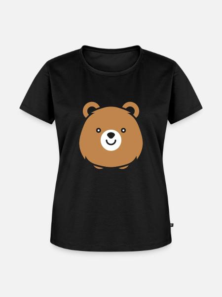 Niedliches kleines Tier Quokka - Frauen Premium Bio T-Shirt - Schwarz