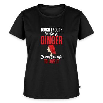 Redhead Gifts - Women's Premium Organic T-shirt - black - Front - Selfina (174cm)