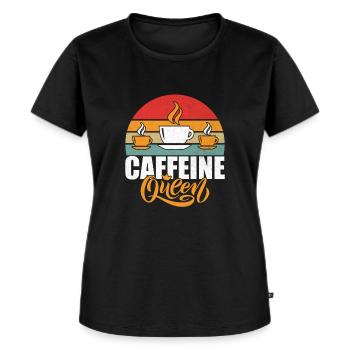 Coffee Gifts - Frauen Premium Bio T-Shirt - Schwarz - Vorne - Selfina (174cm)