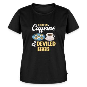 Stuffed Eggs Deviled Eggs - Women's Premium Organic T-shirt - black - Front - Selfina (174cm)