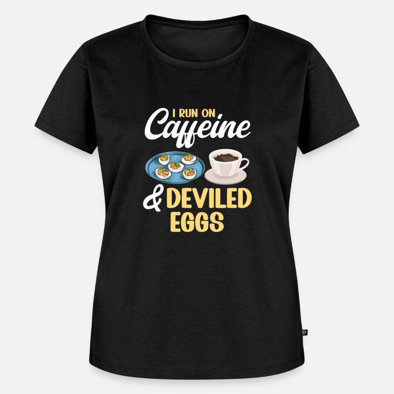 Stuffed Eggs Deviled Eggs - Women's Premium Organic T-shirt - black