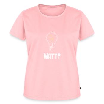 Elektriker: WATT? Humor und Handwerk vereint - Frauen Premium Bio T-Shirt - Rosa - Vorne - AI Model Female 172 dark (172cm)
