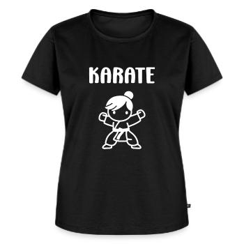 karate - T-shirt Premium bio Femme - noir - Devant - Selfina (174cm)