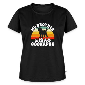 Cockapoo Gifts - Women's Premium Organic T-shirt - black - Front - Selfina (174cm)