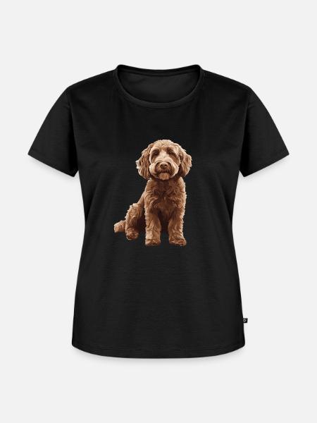 Labradoodle - Frauen Premium Bio T-Shirt - Schwarz
