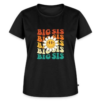 Big Sis Ankündigung Süße Schwester Enthüllung - Frauen Premium Bio T-Shirt - Schwarz - Vorne - Selfina (174cm)