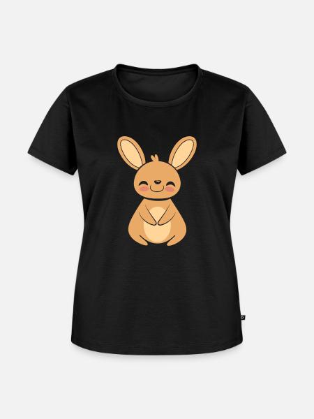 Wallaby - Frauen Premium Bio T-Shirt - Schwarz