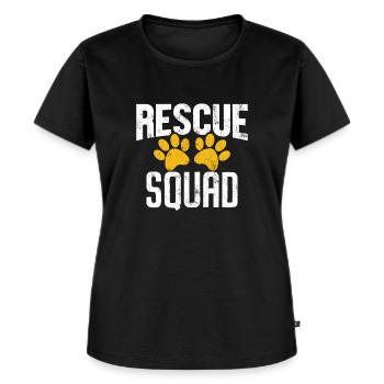 Rescue Squad Save Animals Wildlife Funny Animal - Women's Premium Organic T-shirt - black - Front - Selfina (174cm)