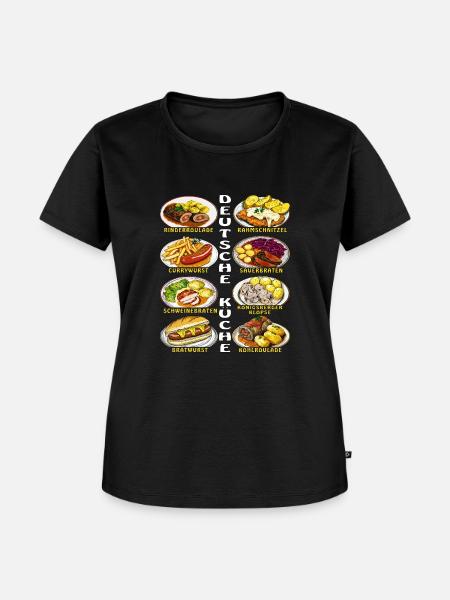 DEUTSCHE KÜCHE - Frauen Premium Bio T-Shirt - Schwarz