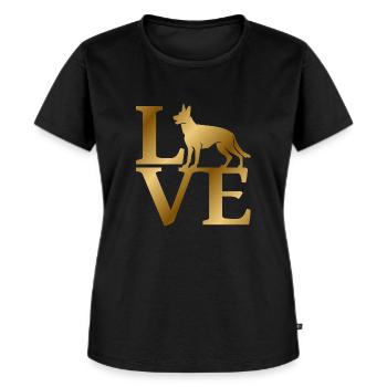 Love German Shepherd, DSH - Women's Premium Organic T-shirt - black - Front - Selfina (174cm)