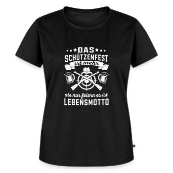 Sportschütze Degen Sportschießen Königskompanie - Frauen Premium Bio T-Shirt - Schwarz - Vorne - Selfina (174cm)