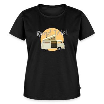 Road trip - T-shirt Premium bio Femme - noir - Devant - Selfina (174cm)