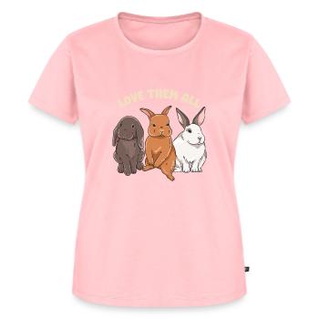 Cute rabbit design for bunny owners - Women's Premium Organic T-shirt - rose - Front - AI Model Female 172 dark (172cm)