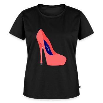 chaussure stiletto talons hauts - T-shirt Premium bio Femme - noir - Devant - Selfina (174cm)