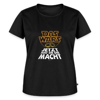 Das Wars JGA Junggesellenabschied Geschenk - Frauen Premium Bio T-Shirt - Schwarz - Vorne - Selfina (174cm)