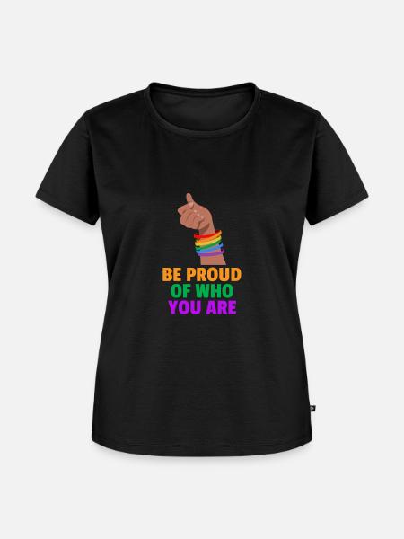 Gay Pride - Frauen Premium Bio T-Shirt - Schwarz