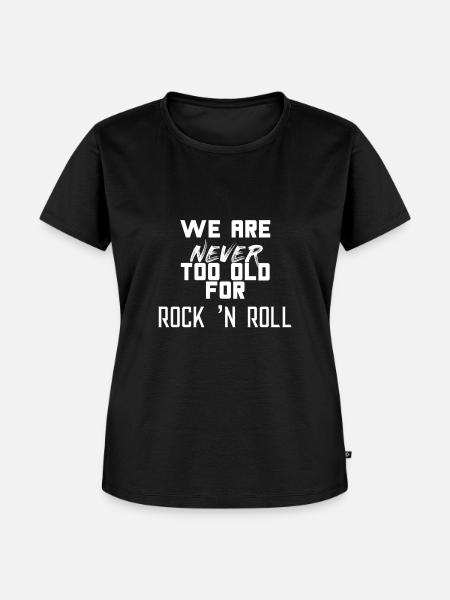 ROCK AND ROLL - Frauen Premium Bio T-Shirt - Schwarz