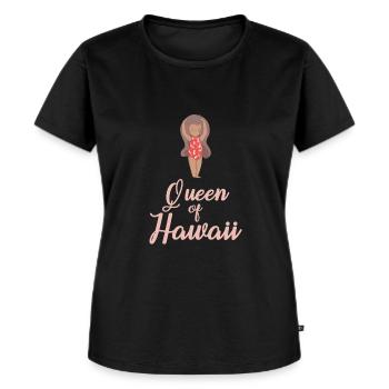 Hawaii - Frauen Premium Bio T-Shirt - Schwarz - Vorne - Selfina (174cm)
