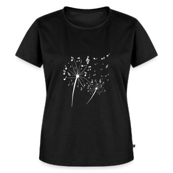 Pusteblume - Musik - Frauen Premium Bio T-Shirt - Schwarz - Vorne - Selfina (174cm)