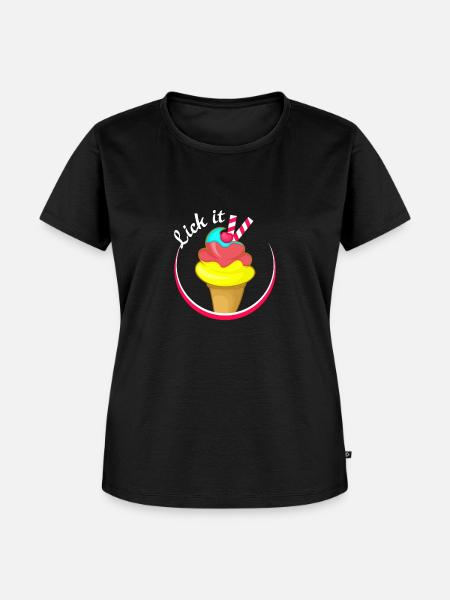 Lecken - Frauen Premium Bio T-Shirt - Schwarz