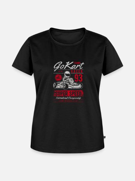 Go Kart - Frauen Premium Bio T-Shirt - Schwarz