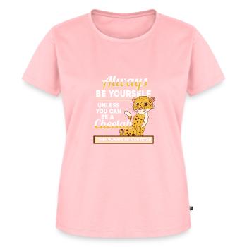 guépard - T-shirt Premium bio Femme - rose - Devant - AI Model Female 172 dark (172cm)