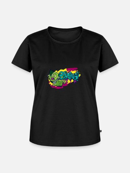 Halloween Zombie Geschenk - Frauen Premium Bio T-Shirt - Schwarz