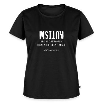Autismus Autism Awareness Geschenk Bewusstsein - Frauen Premium Bio T-Shirt - Schwarz - Vorne - Selfina (174cm)